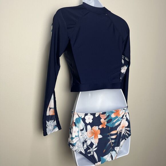 Floral Navy Women's Swim Set - Picture 6 of 7